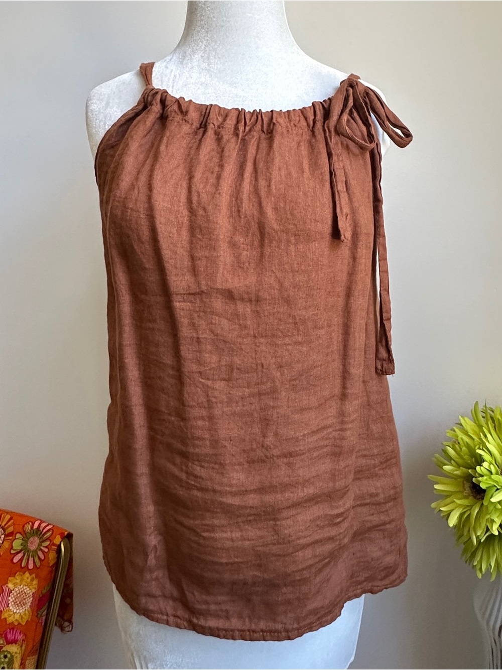 Bellaumbia - Made in Italy linen top